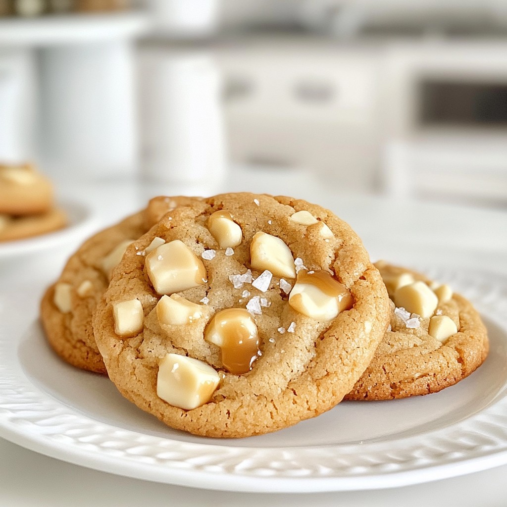 Karamell Macadamia Nut Cookies köstlicher Genuss