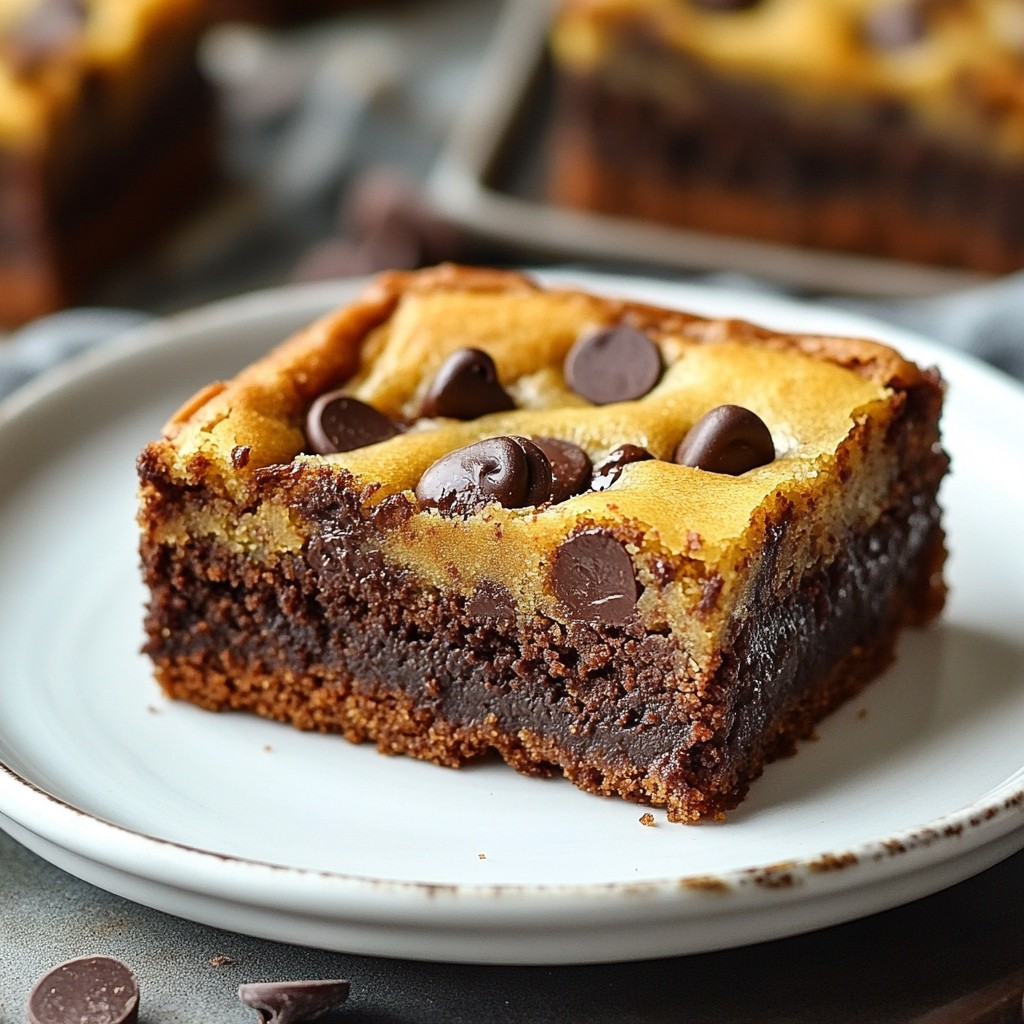 Schmackhafte Chocolate Chip Brookies Einfache Anleitung