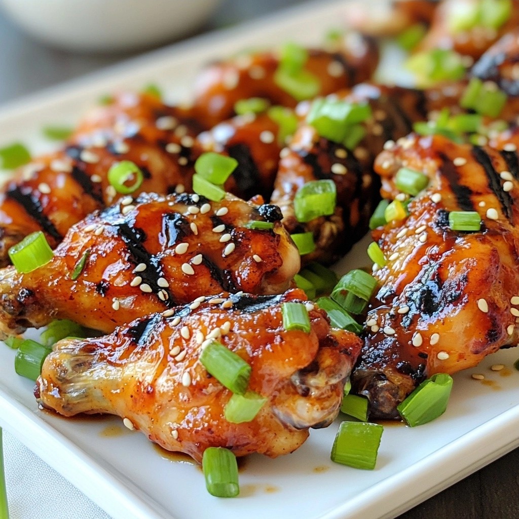 Satisfying Healthy Sweet and Spicy Grilled Chicken Wings