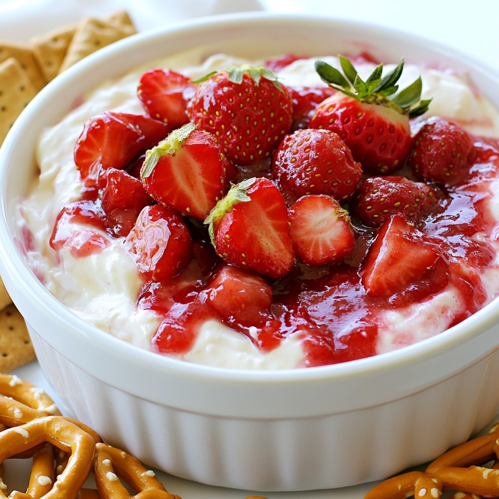 Erdbeer-Käsekuchen-Dip cremig und lecker genießen