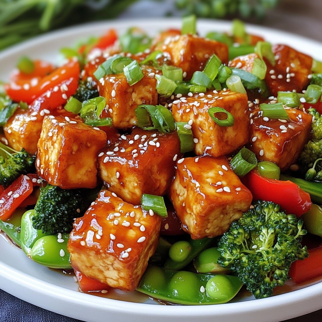 Honey Garlic Tofu Stir Fry Genial und Einfach Zubereiten