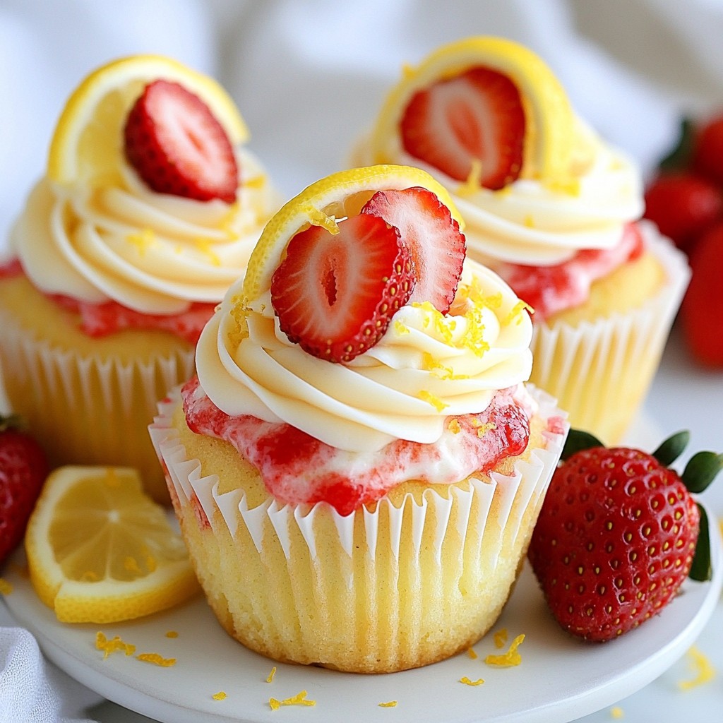 Strawberry Lemonade Cupcakes leicht und lecker backen