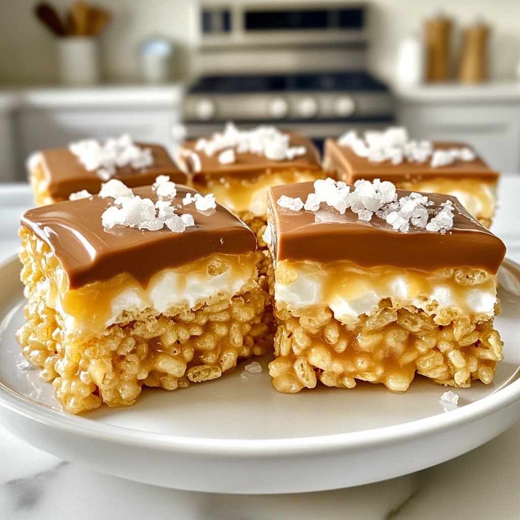 Salted Caramel Rice Krispie Treats Einfaches Rezept