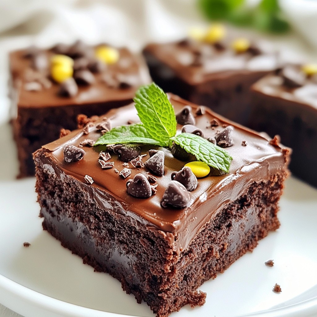 Schokoladen-Minze-Brownies Einfach und Lecker Rezept