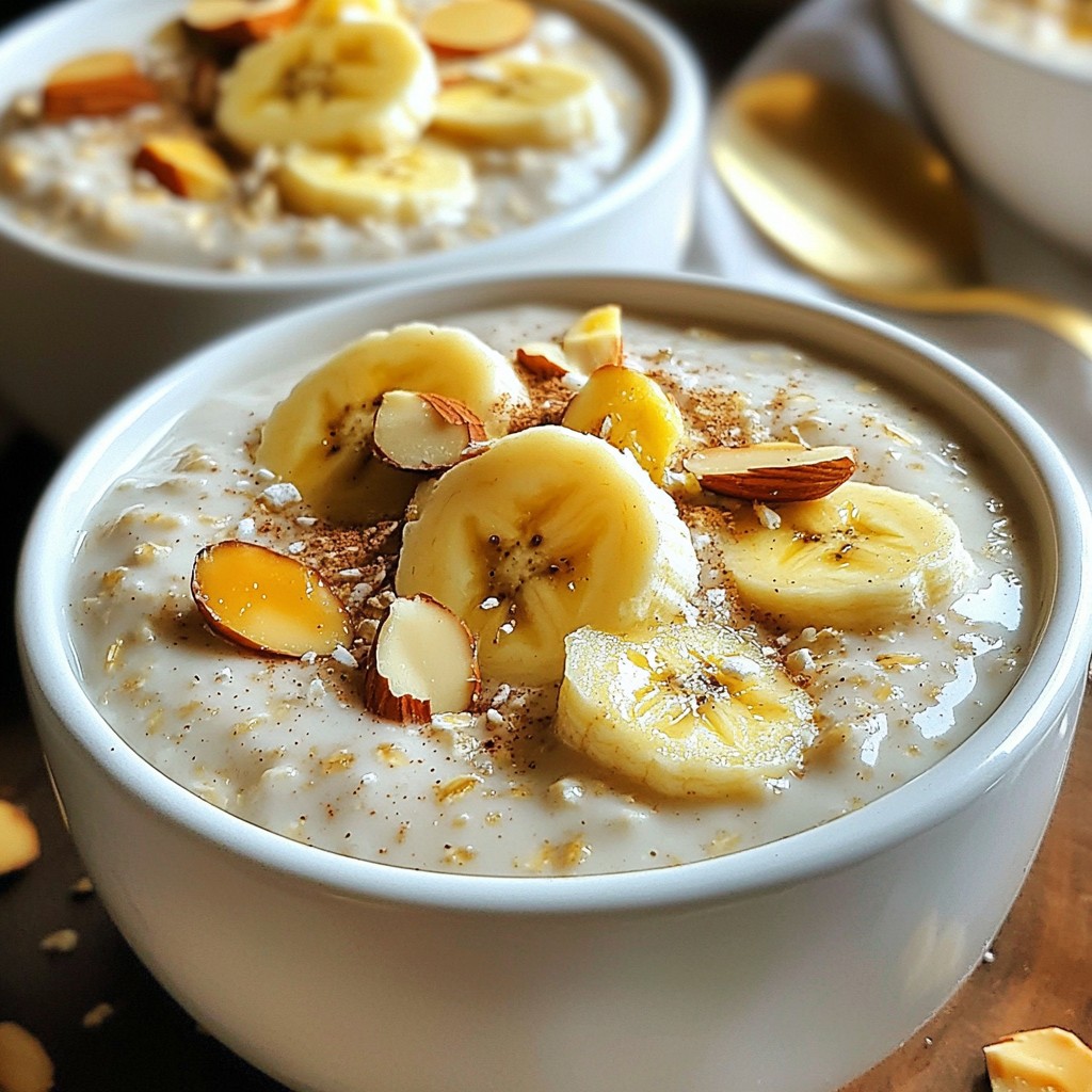 Light Almond Butter and Banana Overnight Oats Rezept