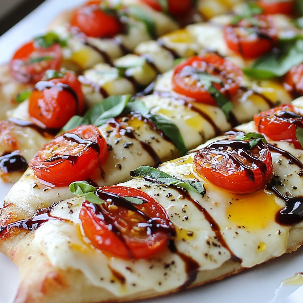 Einfaches Margherita Fladenbrot Schnelles und Leckeres Rezept