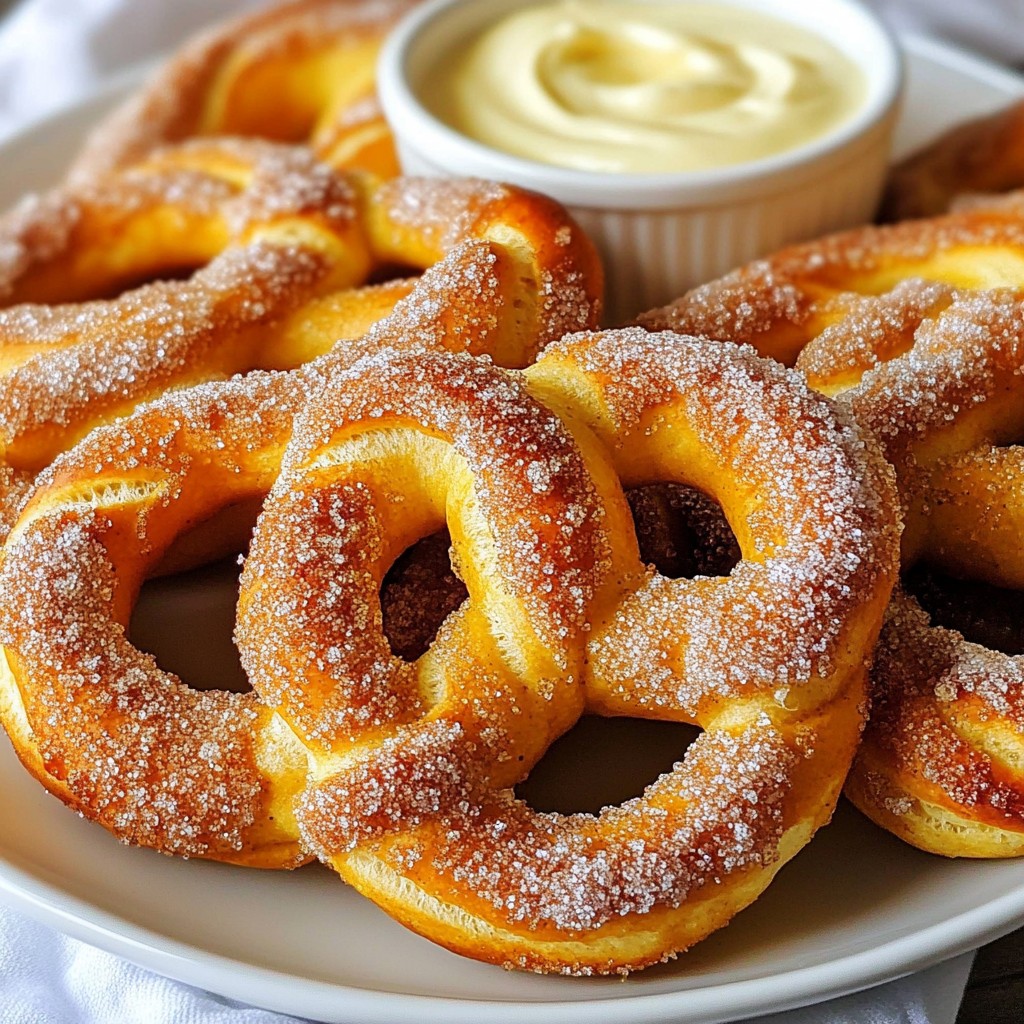 Cinnamon Sugar Soft Pretzels Einfaches Rezept für Genuss