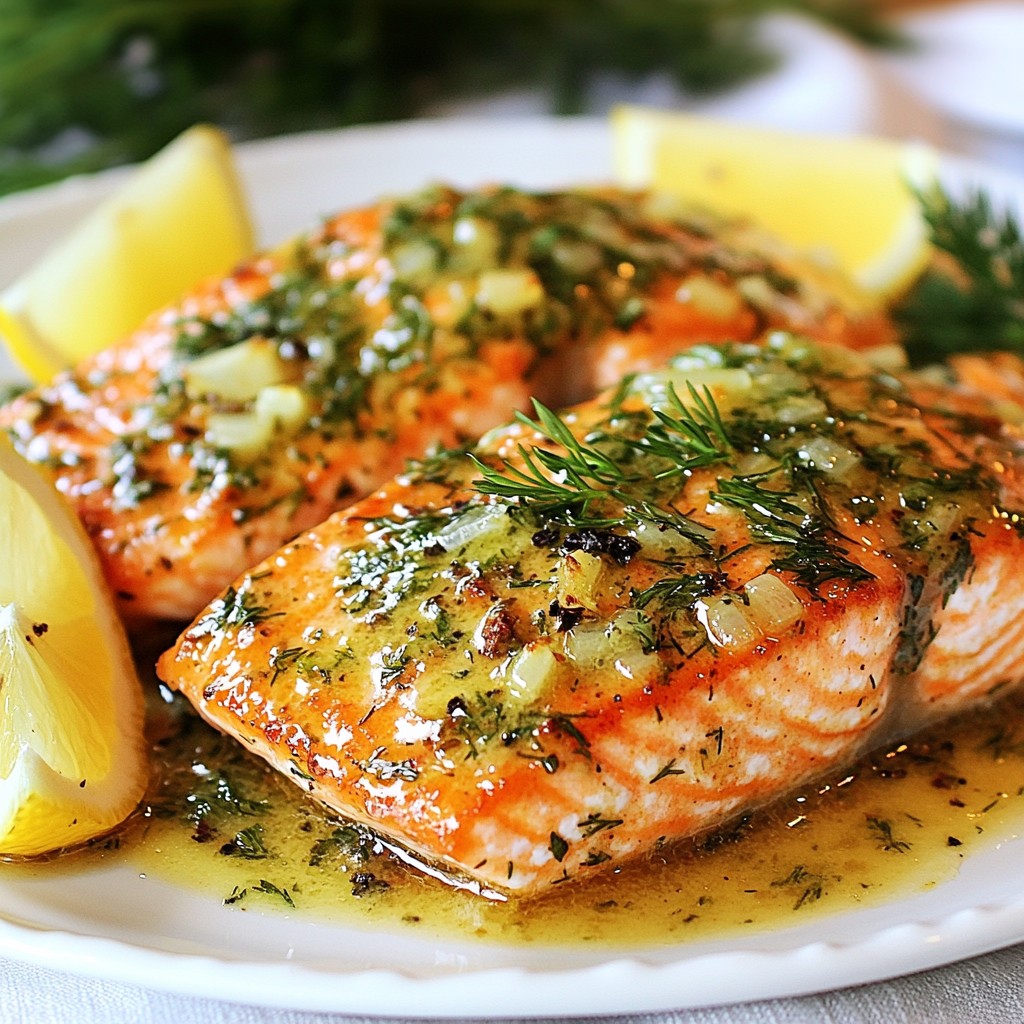 Knoblauchbutter-Kräuter-Lachs Einfache und köstliche Mahlzeit