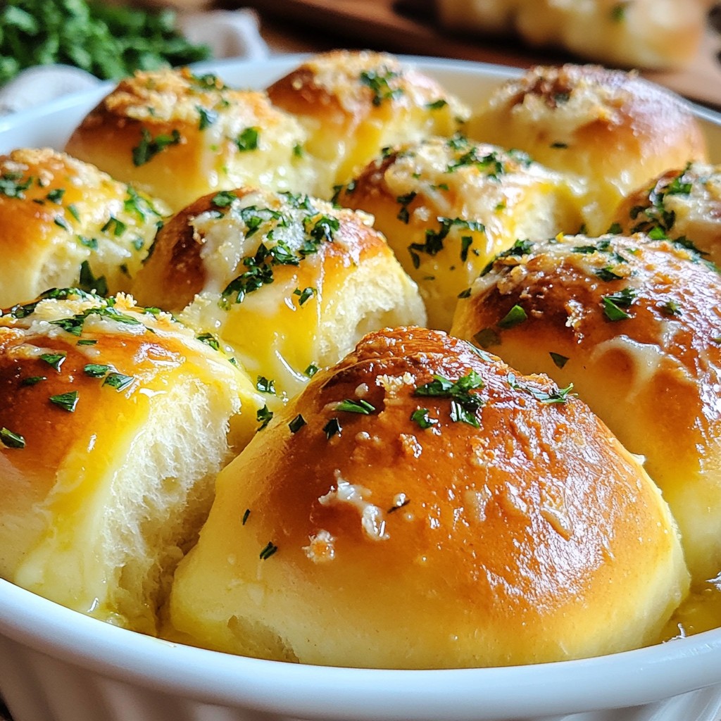 Knoblauch-Parmesan Zupfbrötchen Einfache Genussmomente