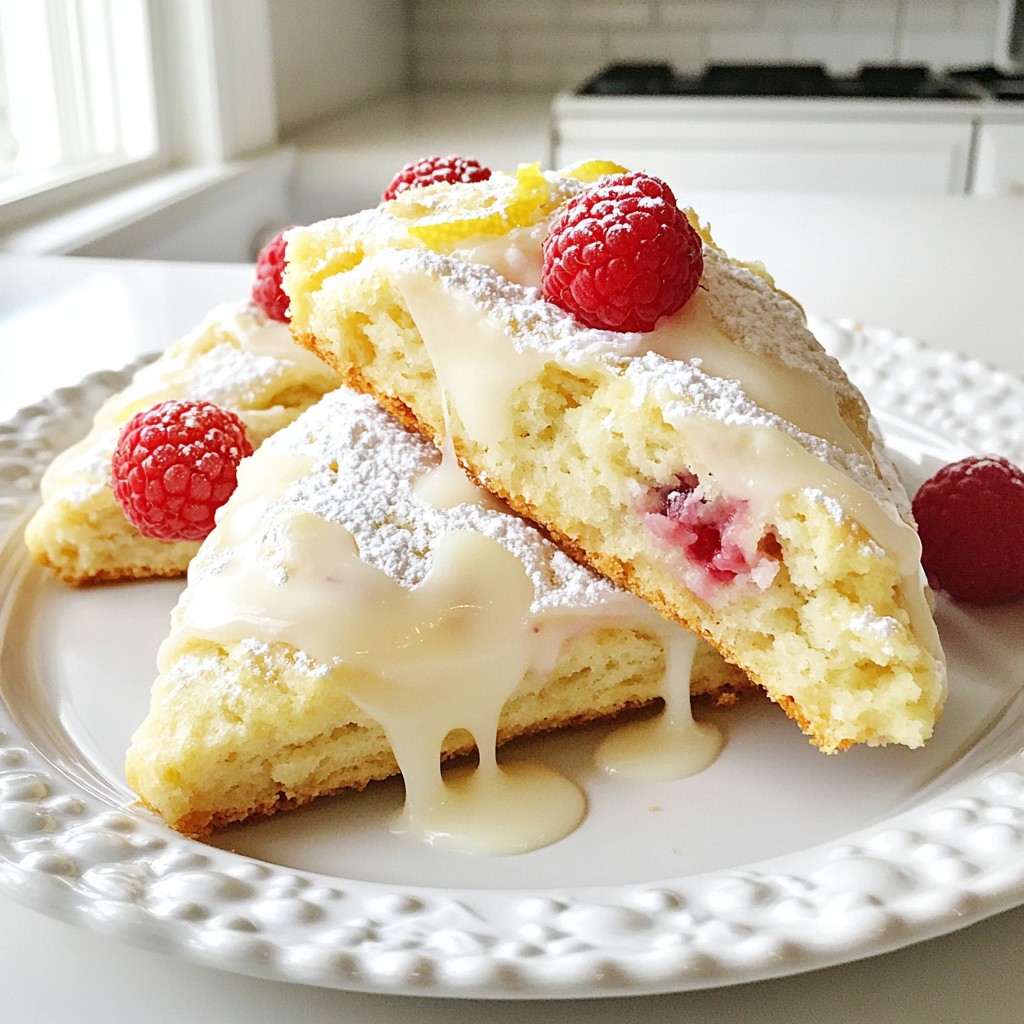 Lemon Raspberry Scones Frisch und Einfache Anleitung