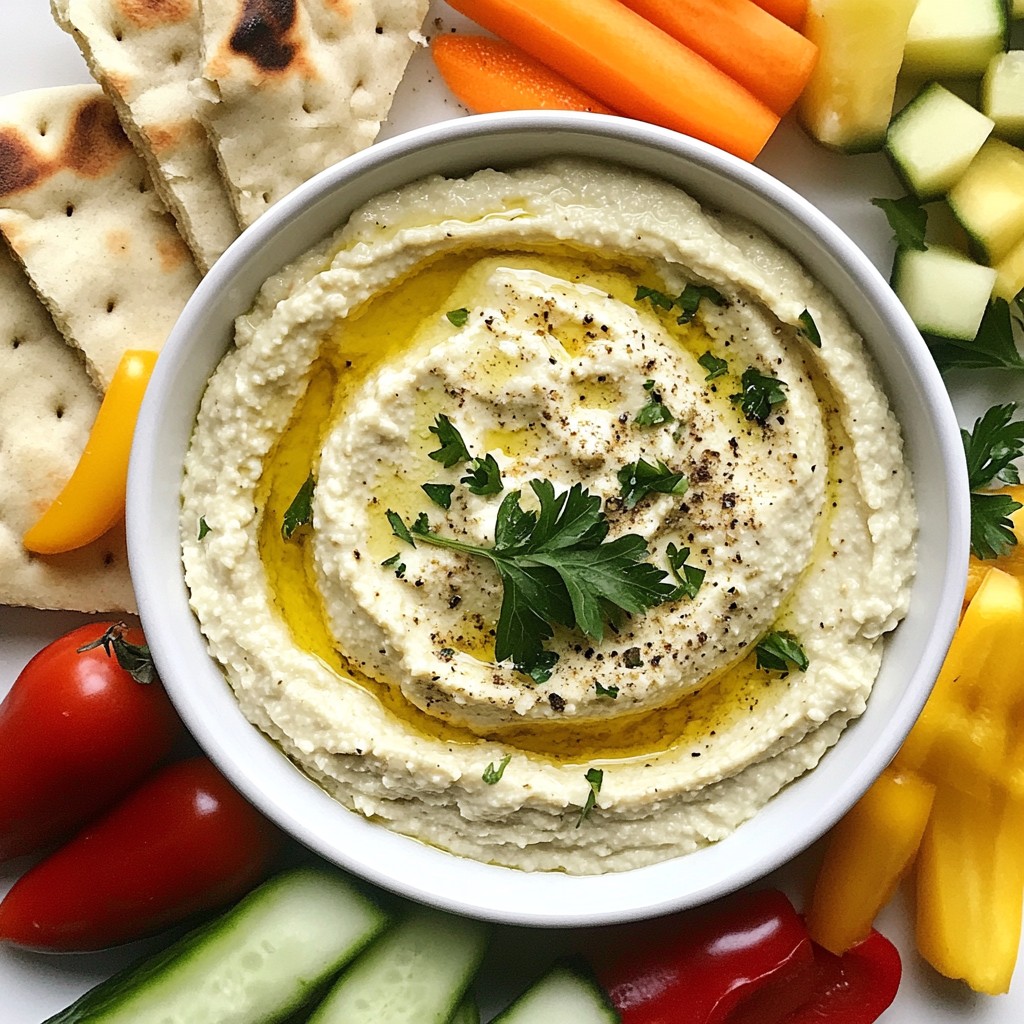 Roasted Garlic White Bean Dip Einfaches Rezept