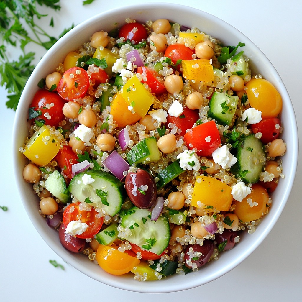 Wholesome Mediterranean Quinoa Salad Bowl Rezept