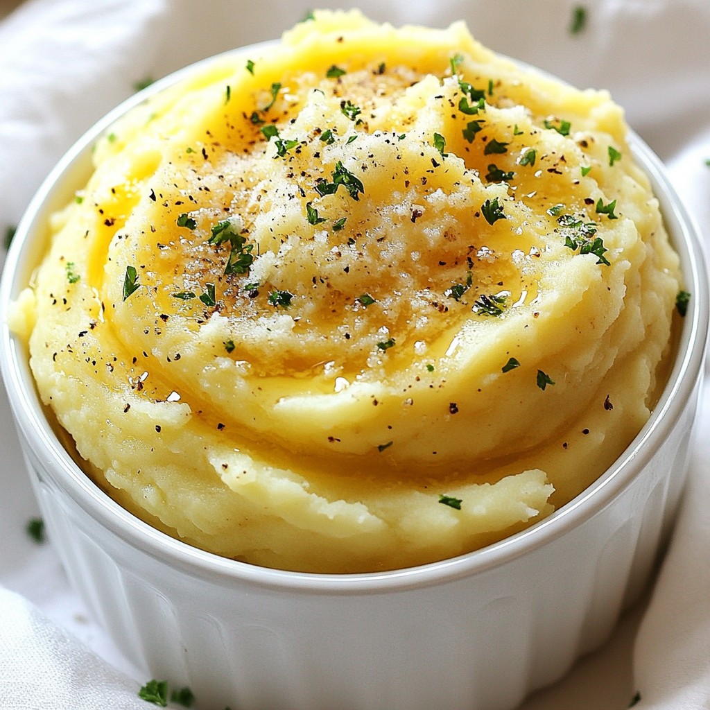 Knoblauch Parmesan Kartoffelpüree Cremiges Rezept