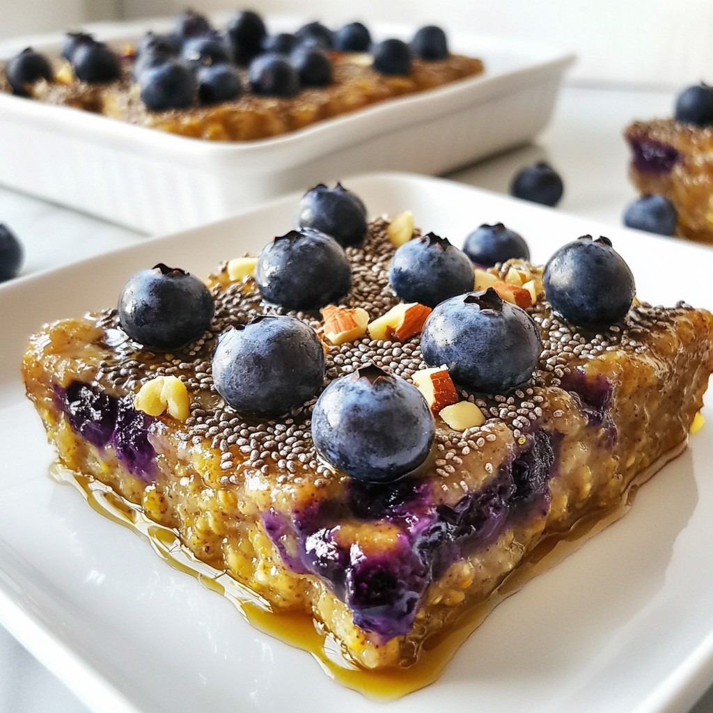 Blaubeer-Haferflocken-Auflauf Einfache und leckere Rezept