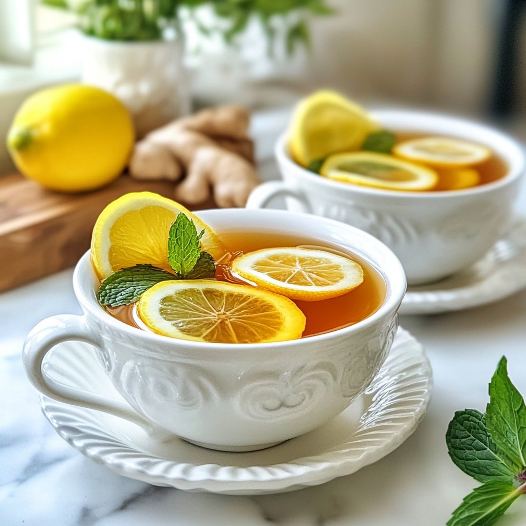 Honey Lemon Ginger Tea als gesunde Wahl genießen