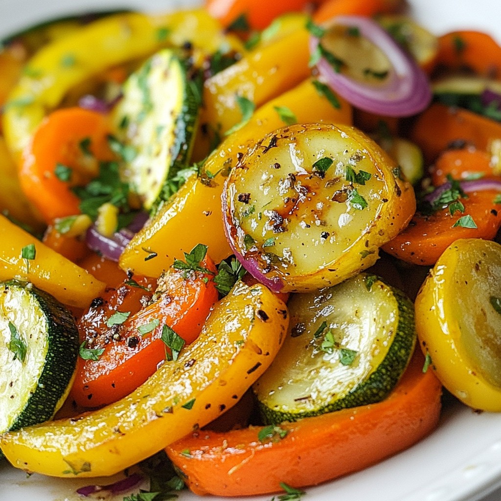 Knoblauch-Kräuter-Butter-Röstgemüse für jeden Anlass