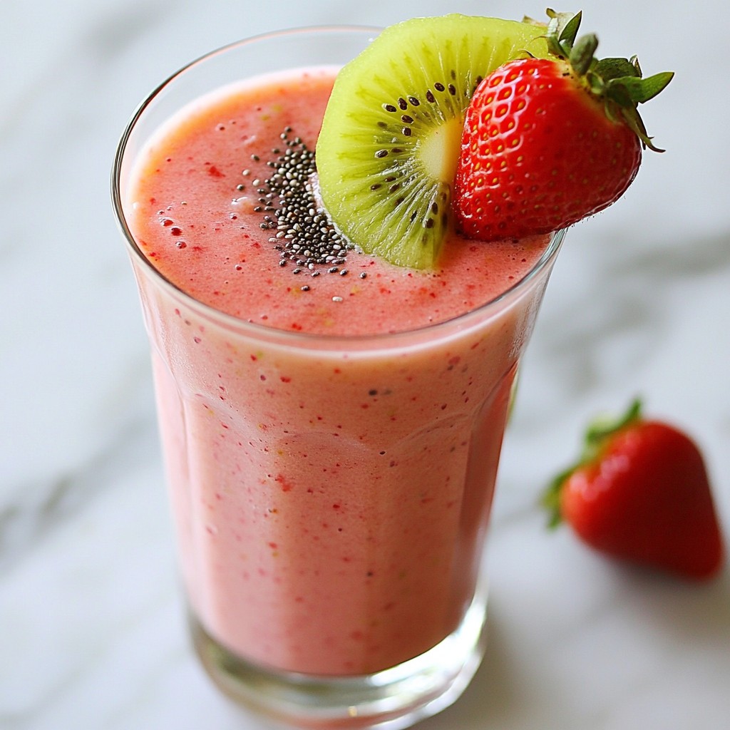 Erdbeer Kiwi Smoothie Kraftvoller Genuss für gesundes Leben