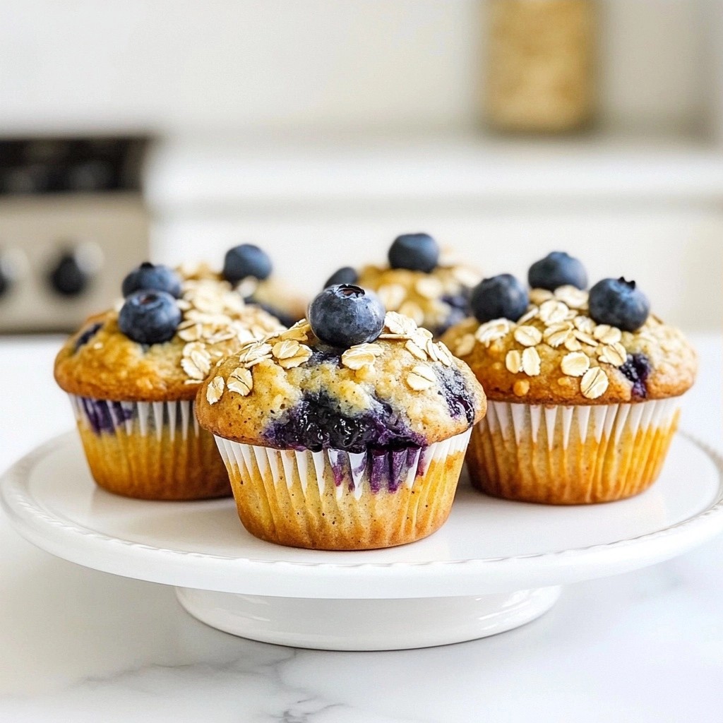 Gesunde Heidelbeer Haferflocken Muffins Rezept