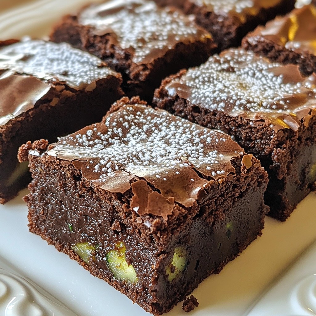 Triple Chocolate Zucchini Brownies Leckerer Genuss