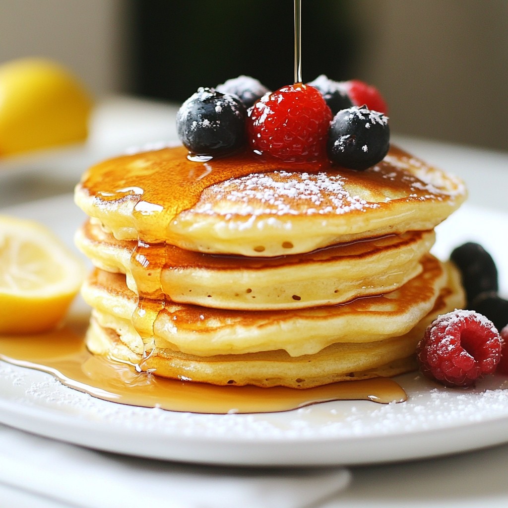 Lemon Ricotta Pancakes Lecker und Einfache Rezeptur