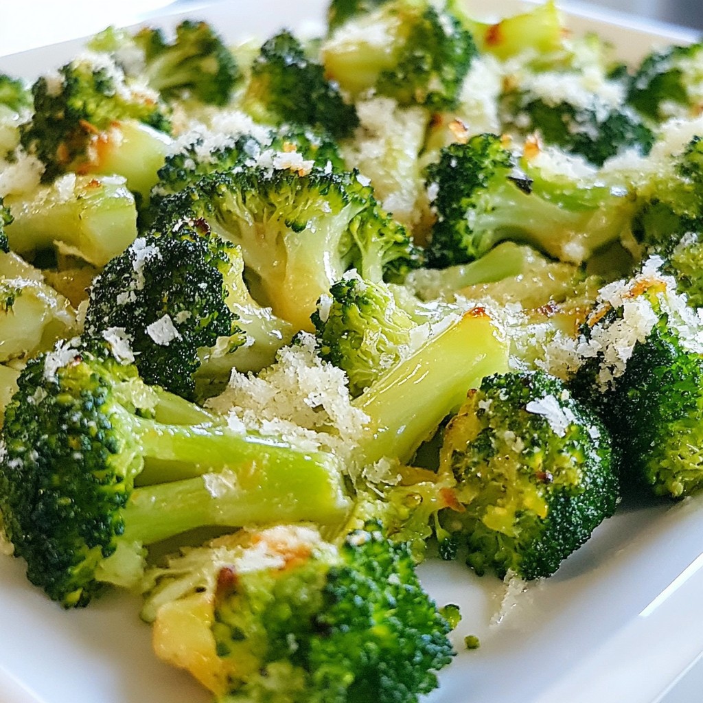 Knoblauch Zitronenröstbrokkoli Einfaches Rezept