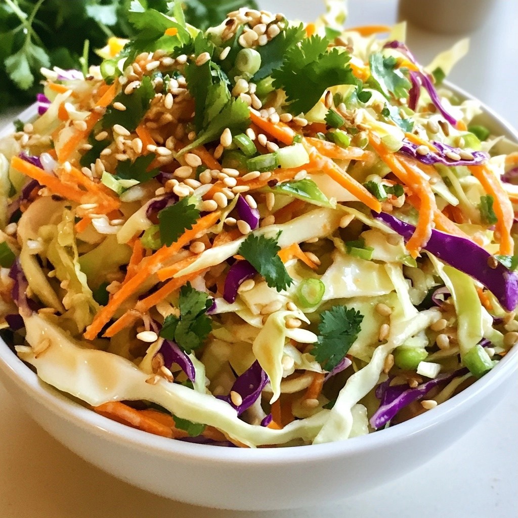 Crunchy Healthy Carrot Ginger Cabbage Slaw Rezept