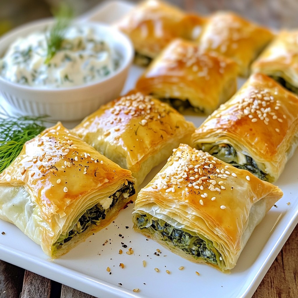 Griechische Spinattorte Spanakopita Einfache Rezeptidee