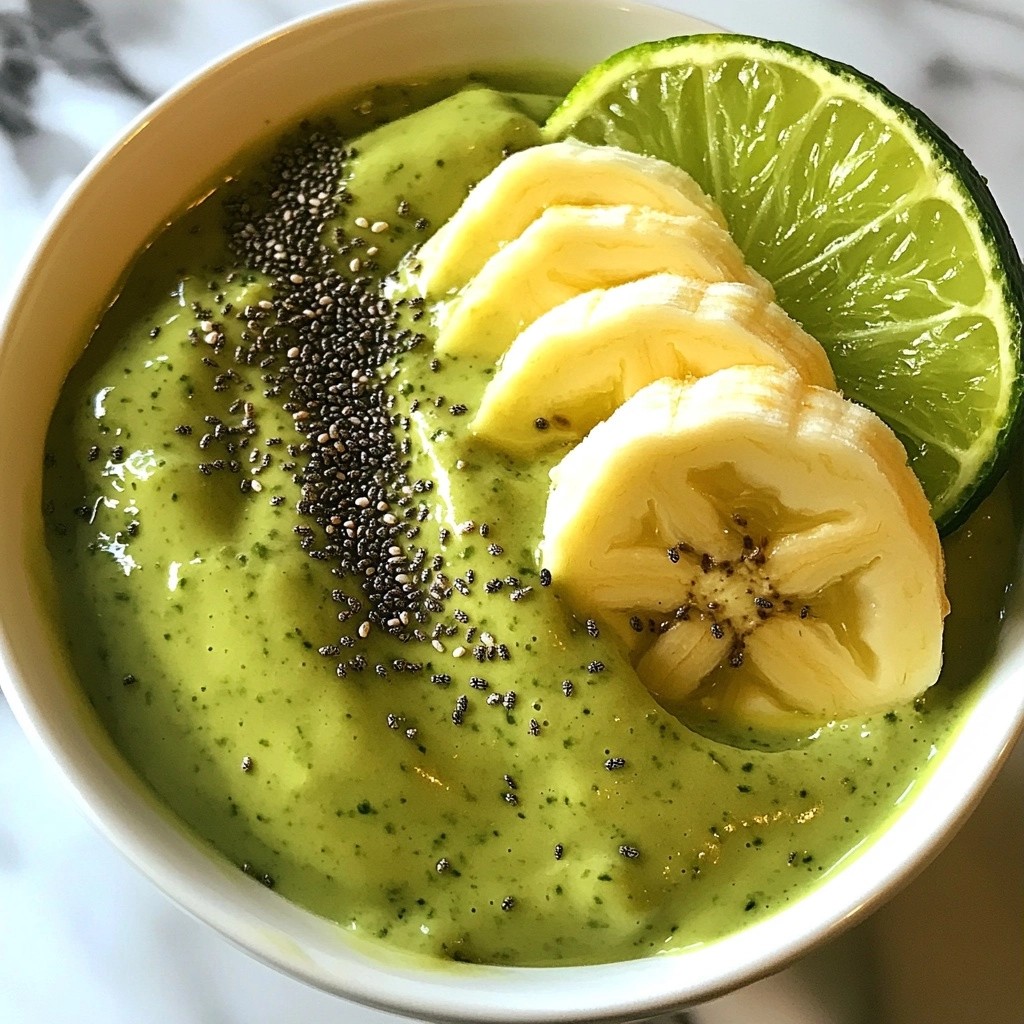 Cremiger gesunder grüner Avocado-Smoothie Genuss