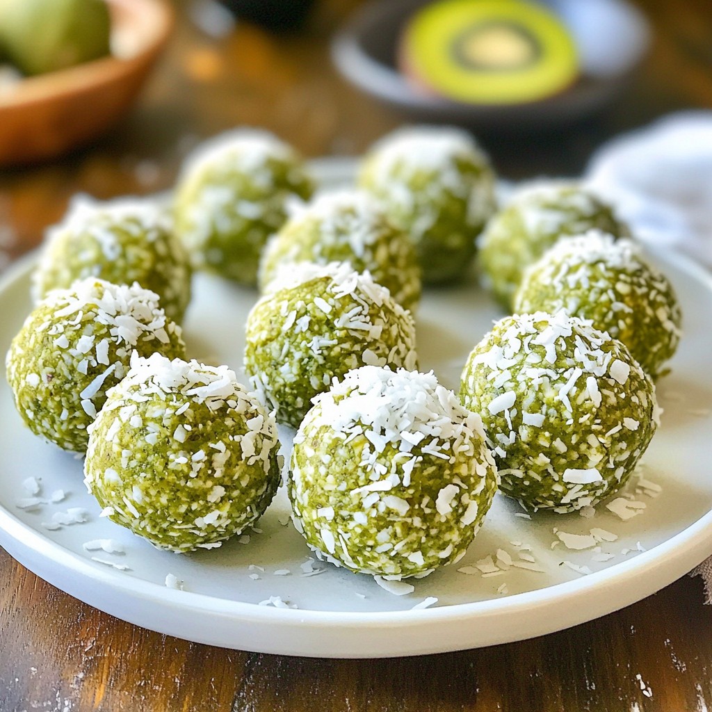 Matcha Coconut Energy Balls Kraftvolle Snack-Option