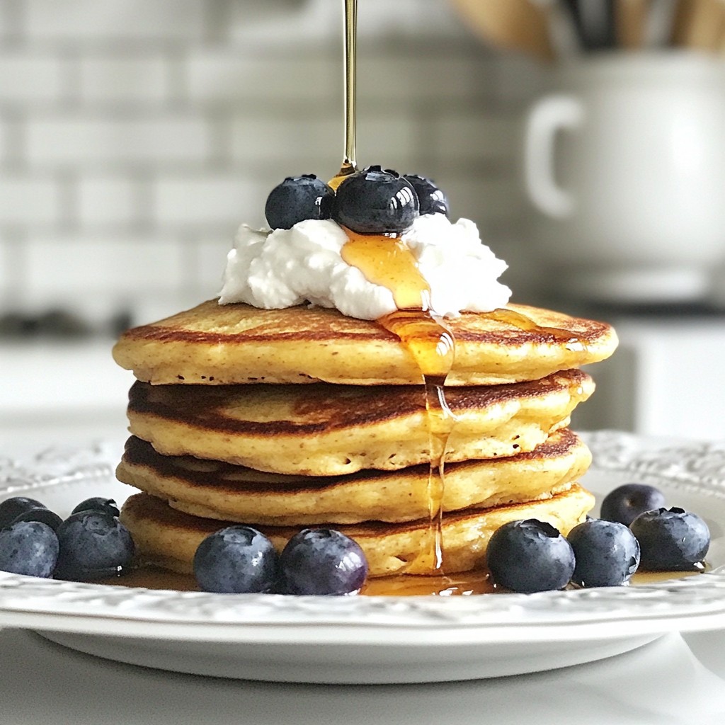 Leckere Mandelmehl Heidelbeer-Pfannkuchen Rezept