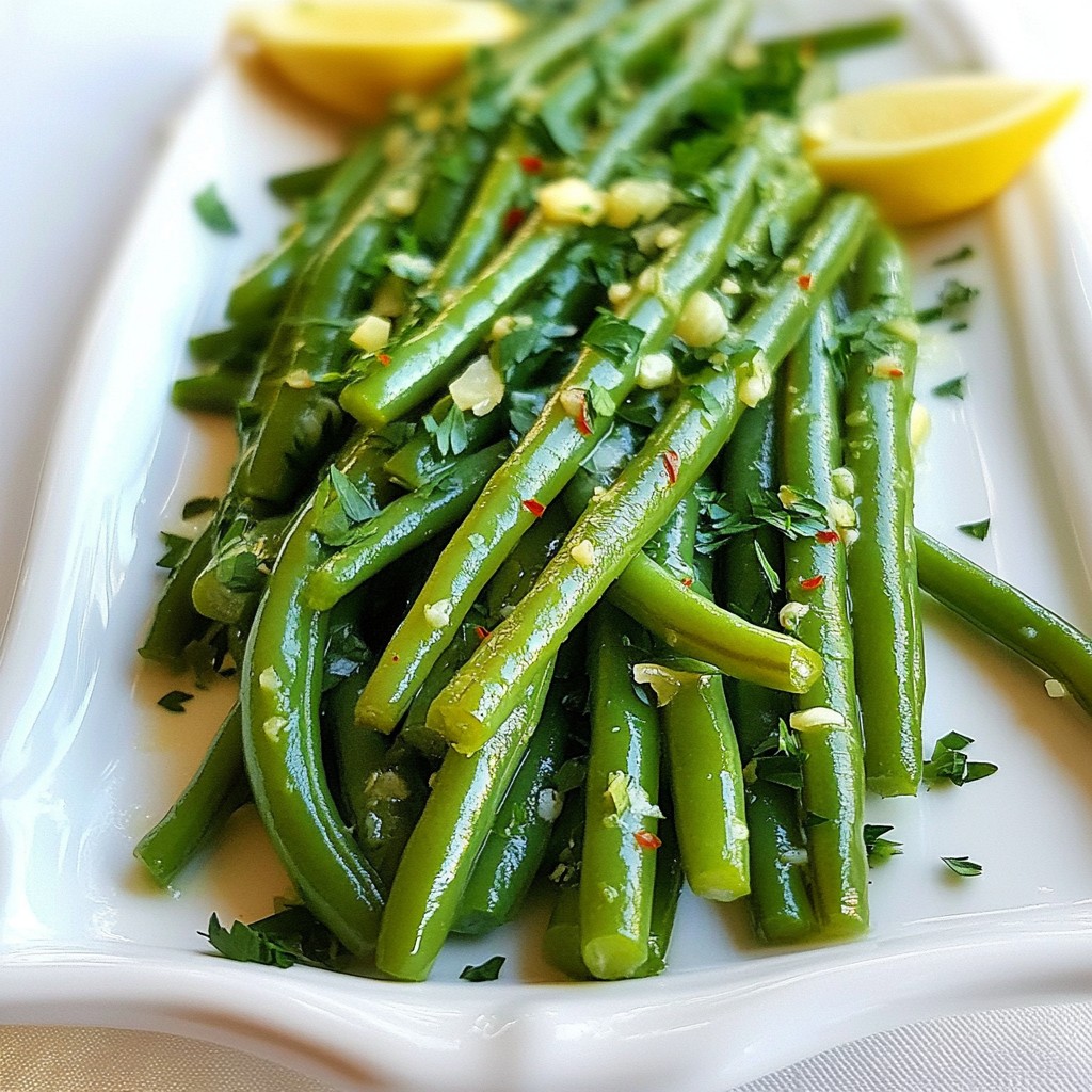 Knoblauchbutter Grüne Bohnen schneller Genussfaktor