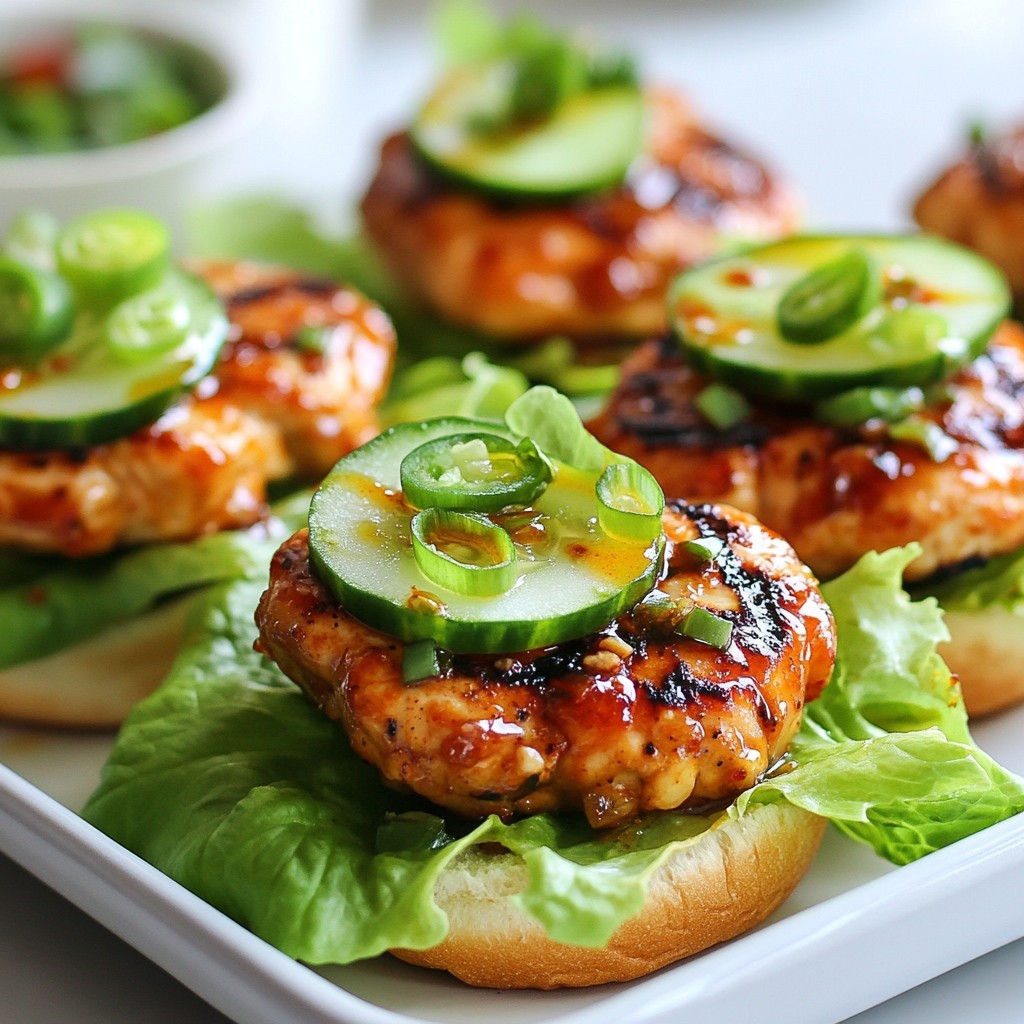 Sweet Chili Chicken Sliders Einfach und Lecker Rezept