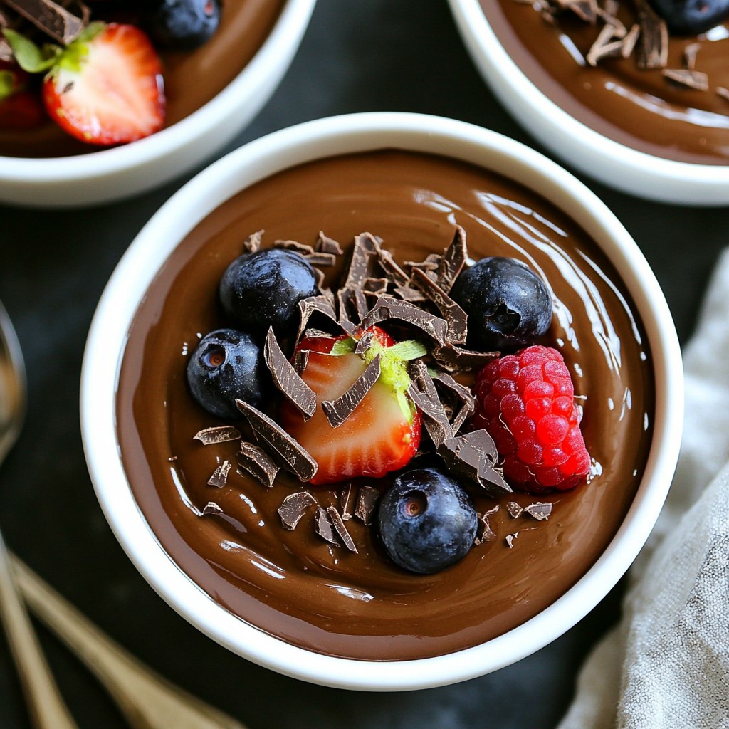Avocado Chocolate Pudding Einfacher Genuss für alle