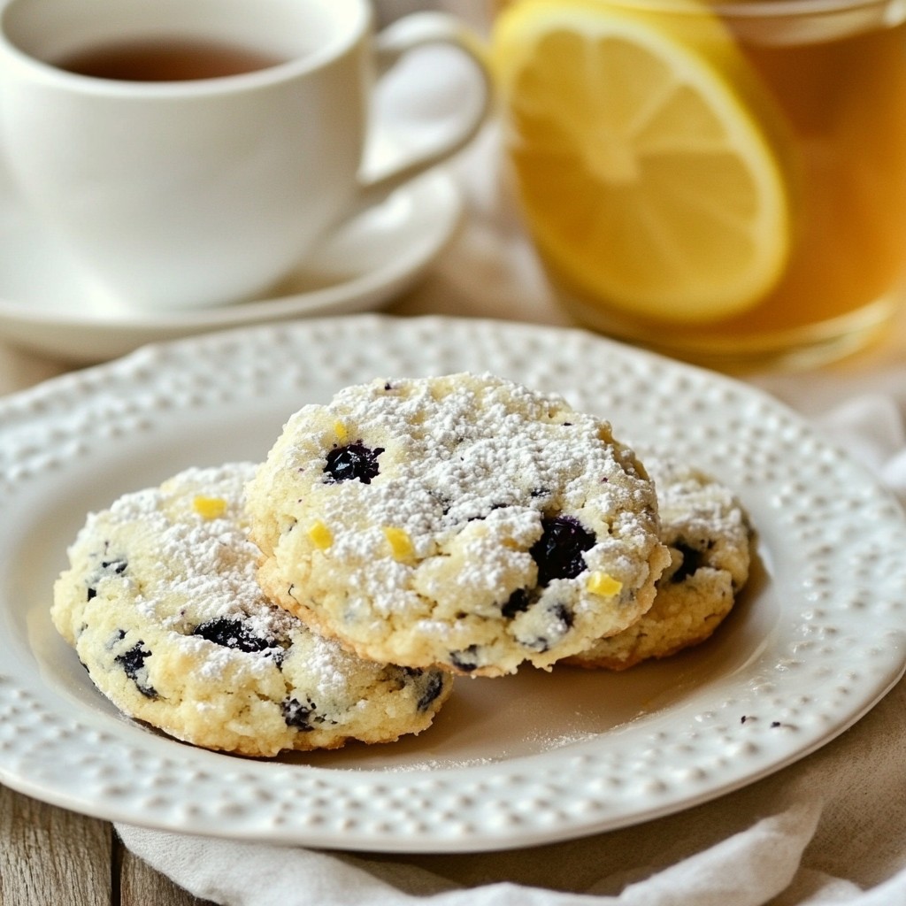 Lemon Blueberry Breakfast Cookies Leckerer Genuss