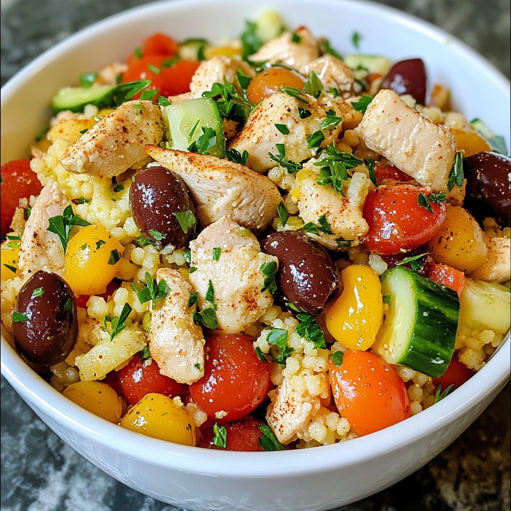 Mediterranean Chicken Couscous Einfach und Lecker