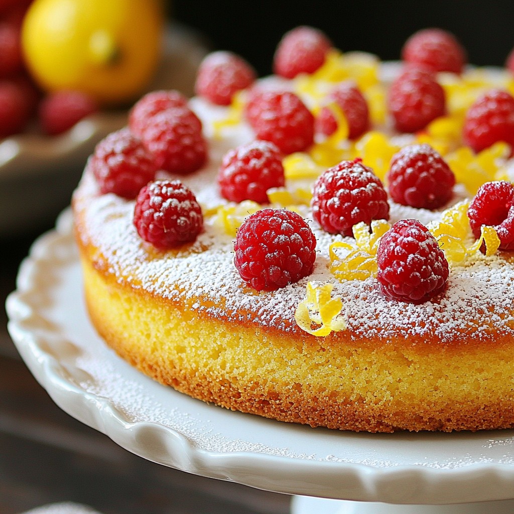 Raspberry Lemon Ricotta Cake Einfach und Lecker