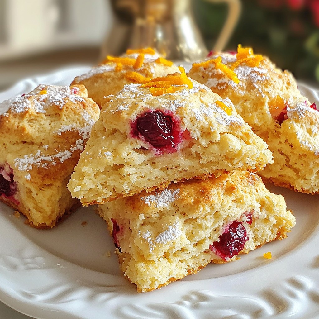Cranberry Orange Scones Einfaches Rezept zum Genießen