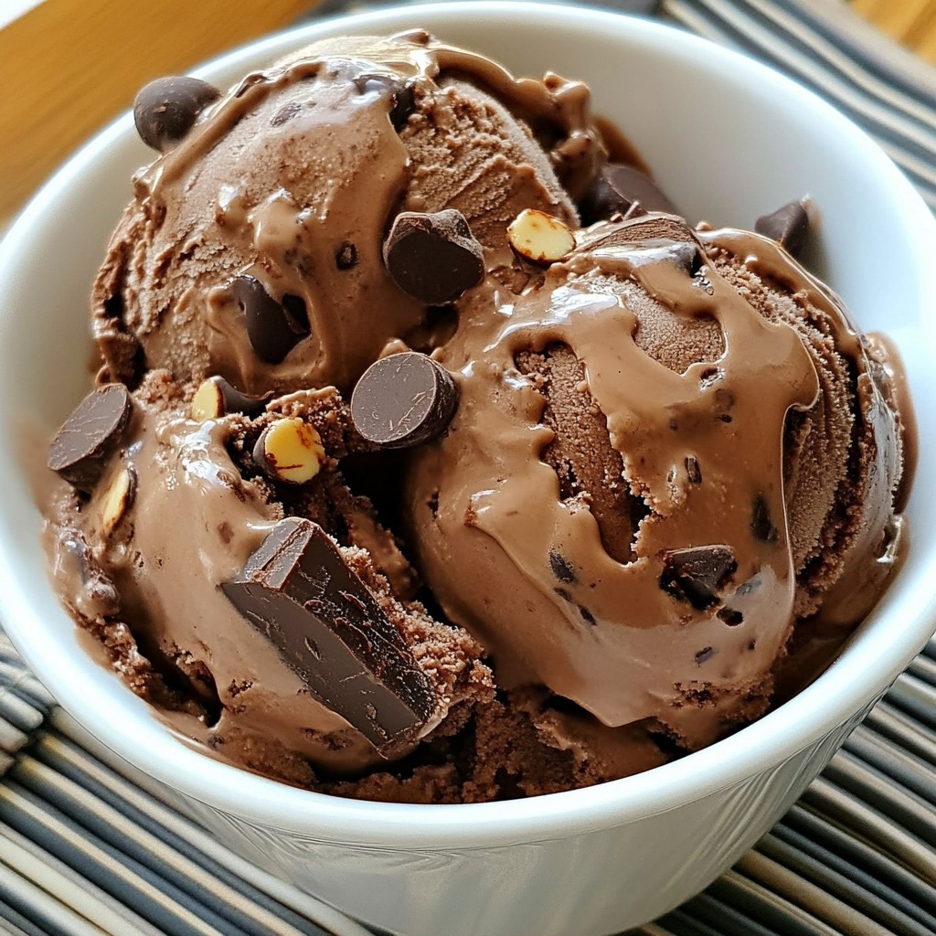 Schokoladen Fudge Brownie Eiscreme Genussevent