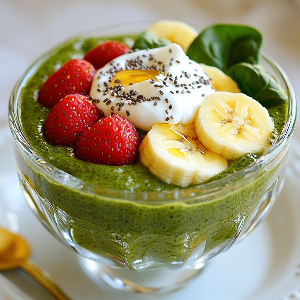 Erdbeer-Spinat-Smoothie Gesund und Erfrischend Mix