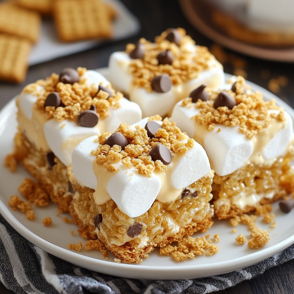 S'mores Rice Krispie Treats Einfaches Rezept genießen