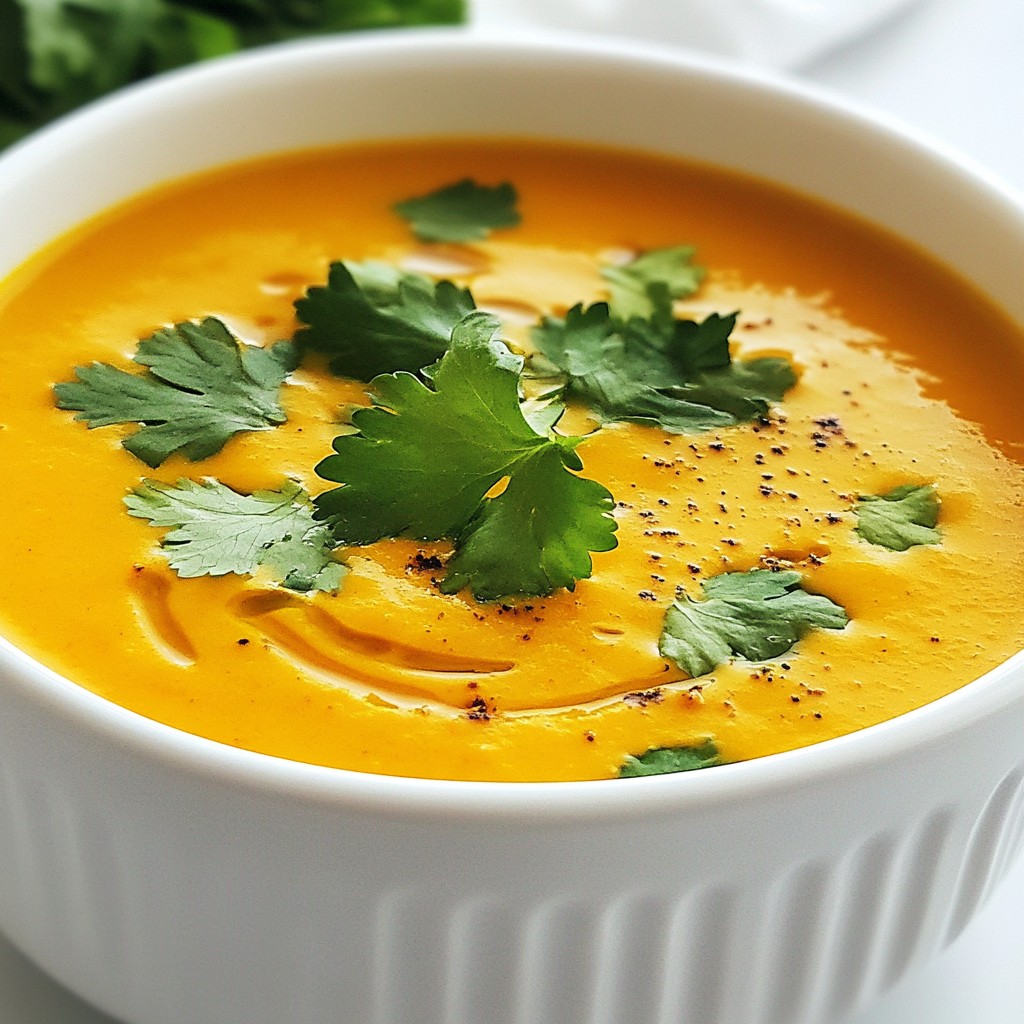 Moroccan Spiced Carrot Soup Köstlich und Einfach Zubereiten