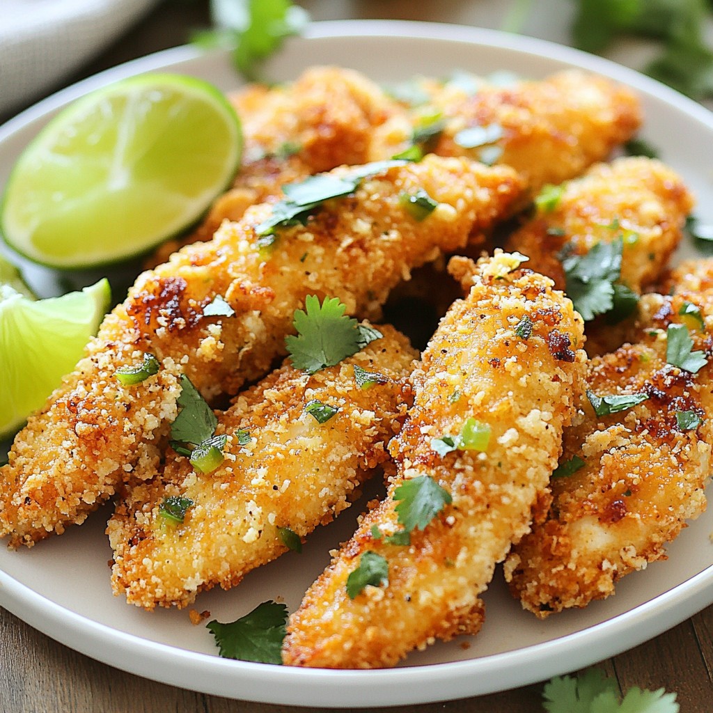 Jalapeño Lime Chicken Tenders Schnelle und leckere Rezeptidee