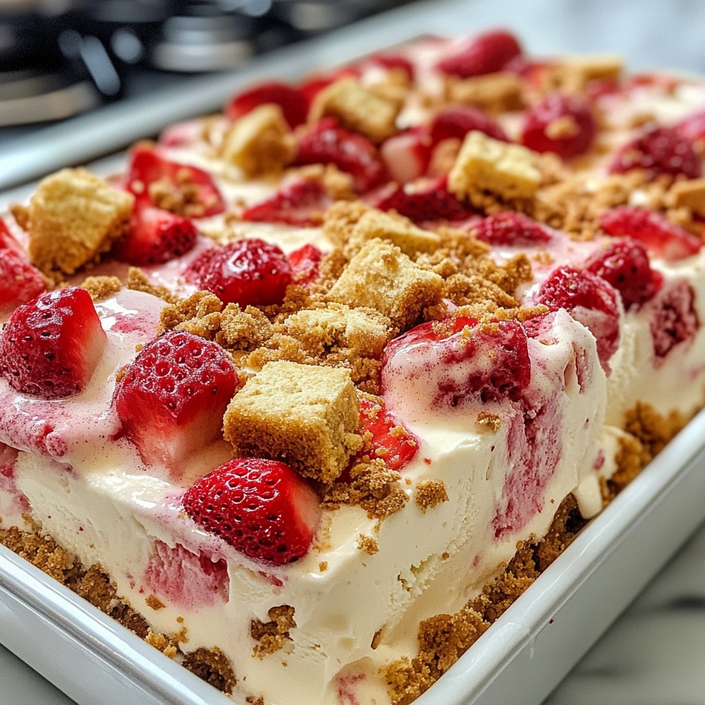 Erdbeer-Shortcake-Eisriegel Frisch und Lecker genießen