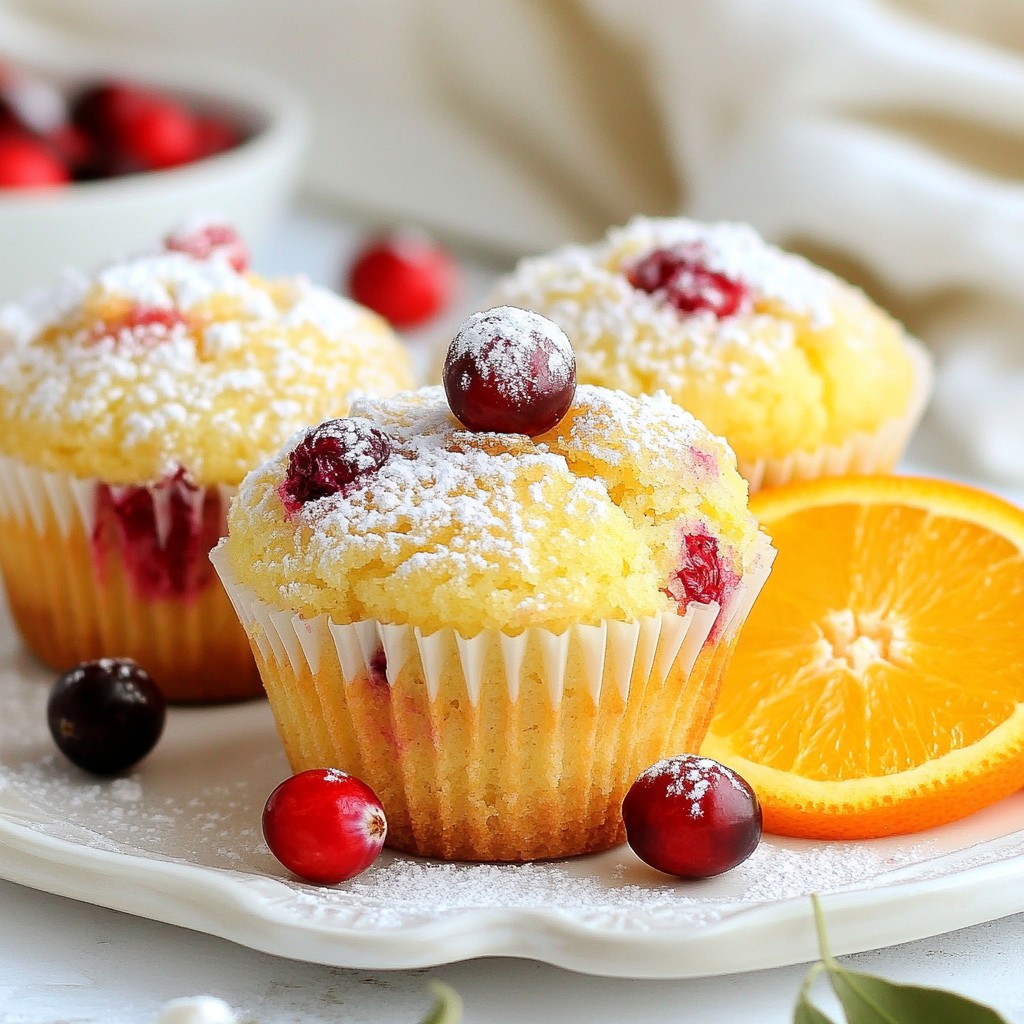 Orange Cranberry Muffins Einfache und leckere Rezeptur
