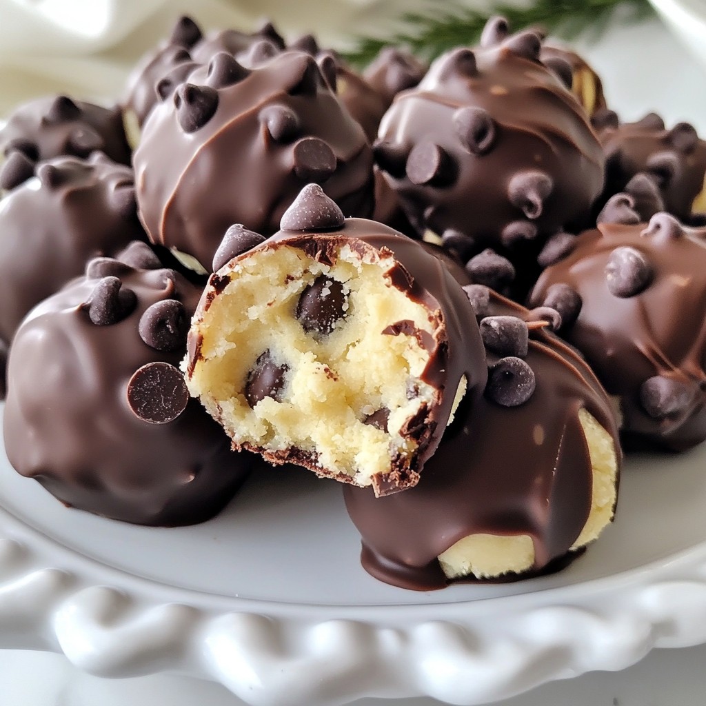 Schokoladenkekse-Teig-Trüffel leckere und einfache Nascherei