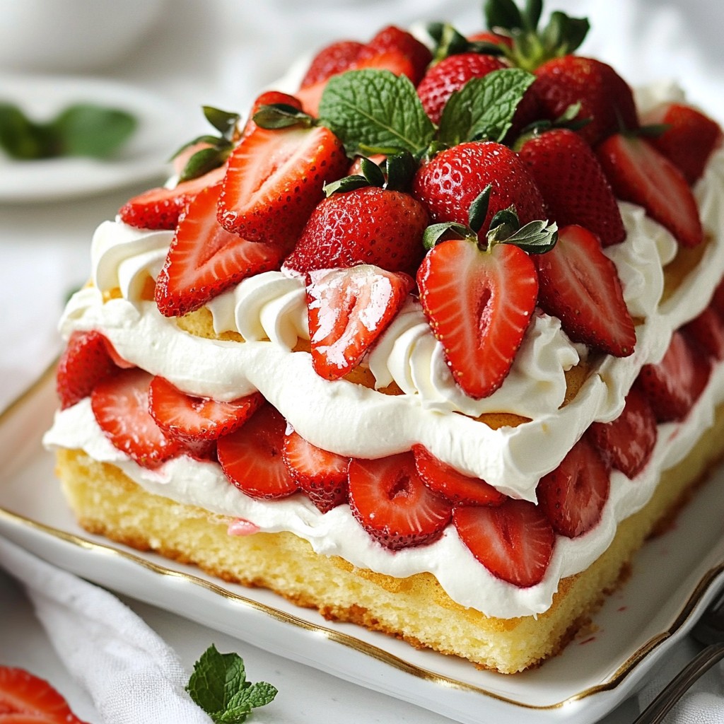 Leckere Strawberry Shortcake Icebox Cake Rezept