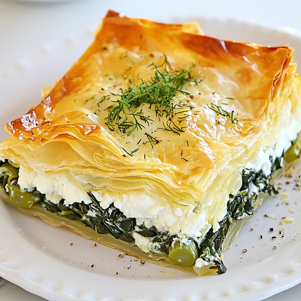 Griechischer Spinat-Feta-Pie Einfacher Genuss für alle