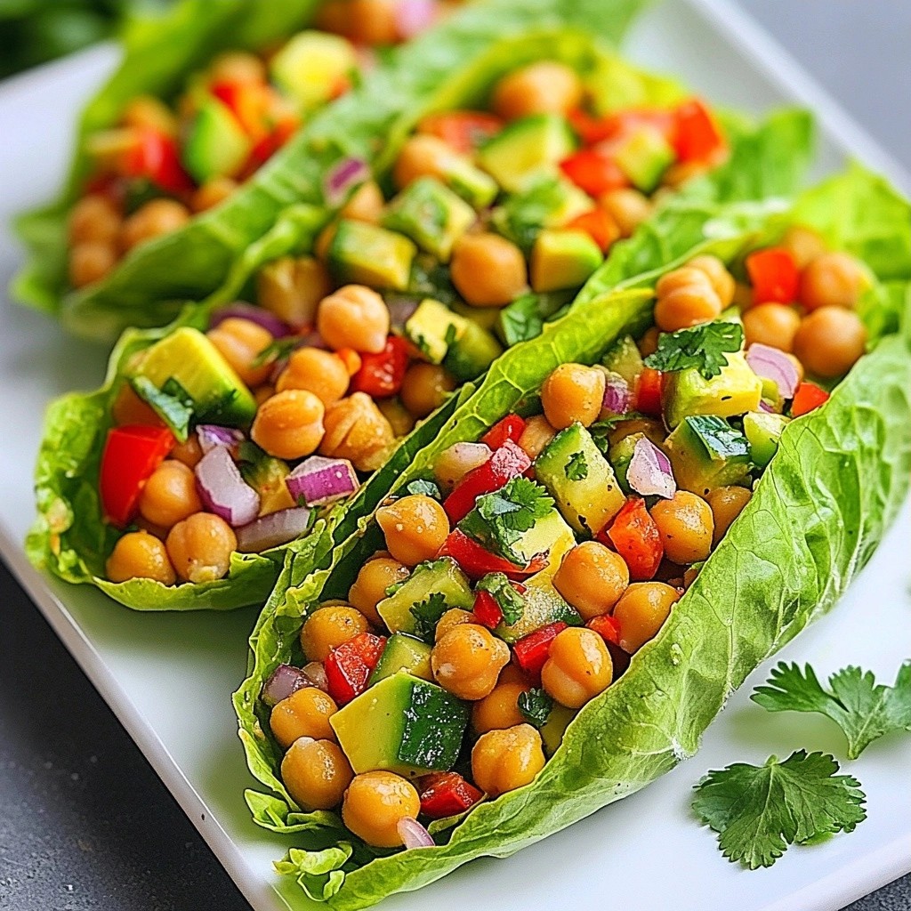 Knackige gesunde Kichererbsen-Avocado-Wraps
