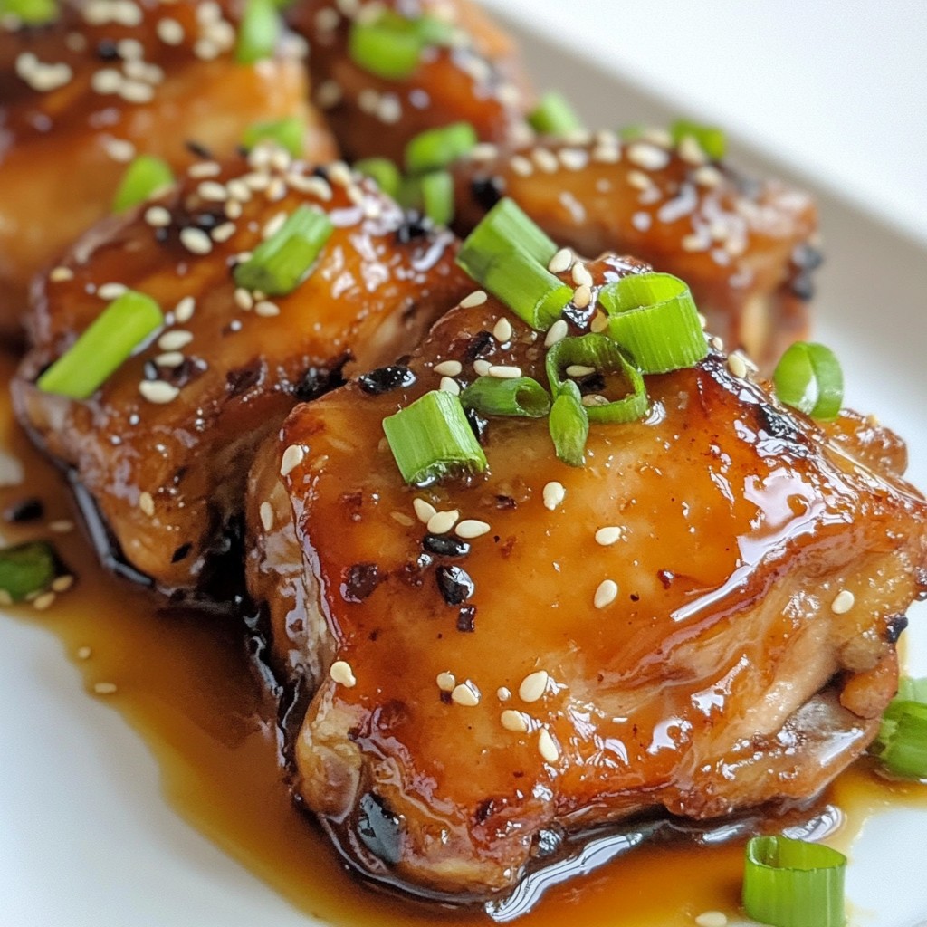 Sweet Teriyaki Chicken Thighs Einfaches Rezept zum Genießen