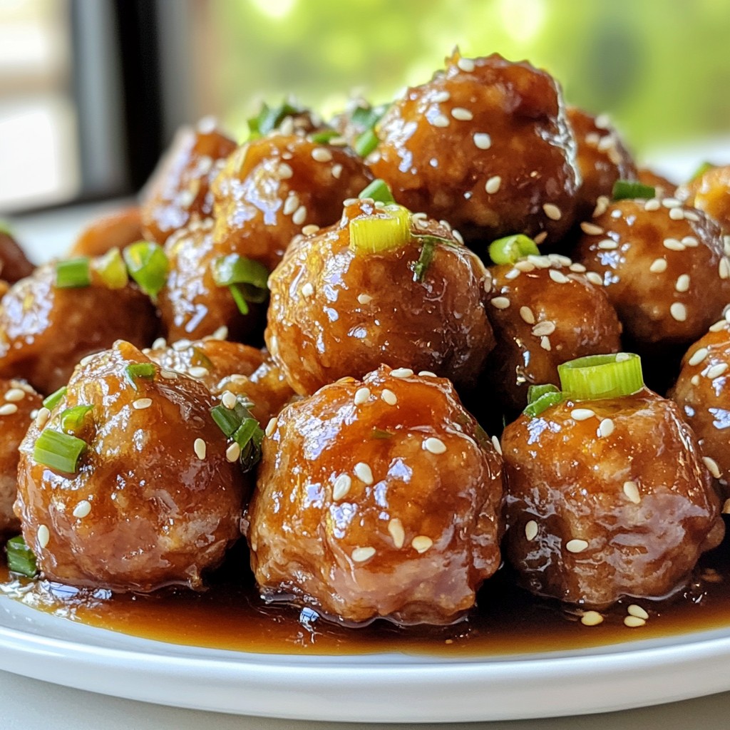 Sticky Sweet Honey Soy Meatballs Einfaches Rezept